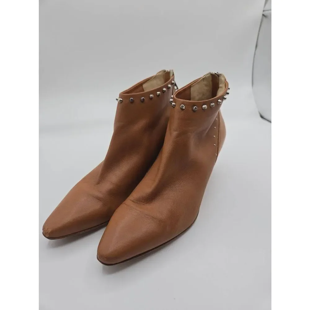 Ma&Lo Studded Leather Booties Size 40 Super Soft Made in Italy